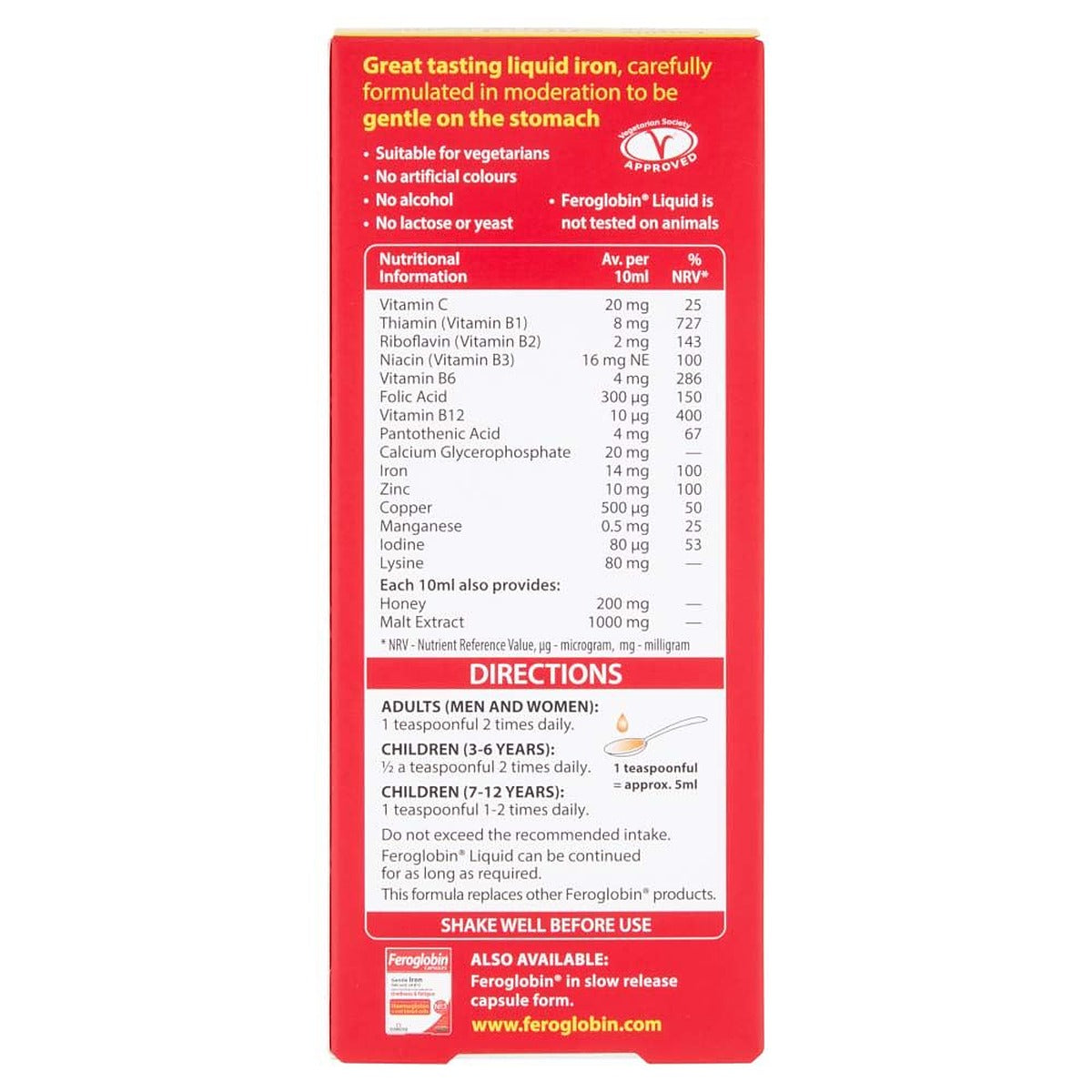Vitabiotics Feroglobin Liquid - 500ml - image 4