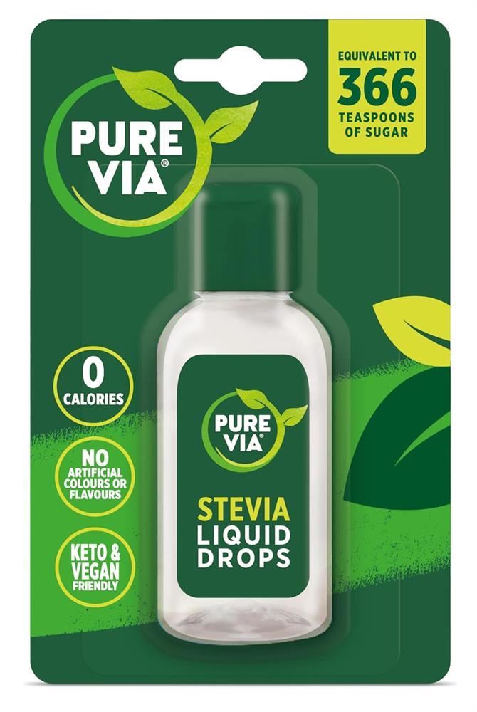 Pure Via Stevia Liquid Drops 55ml - 6 Pack