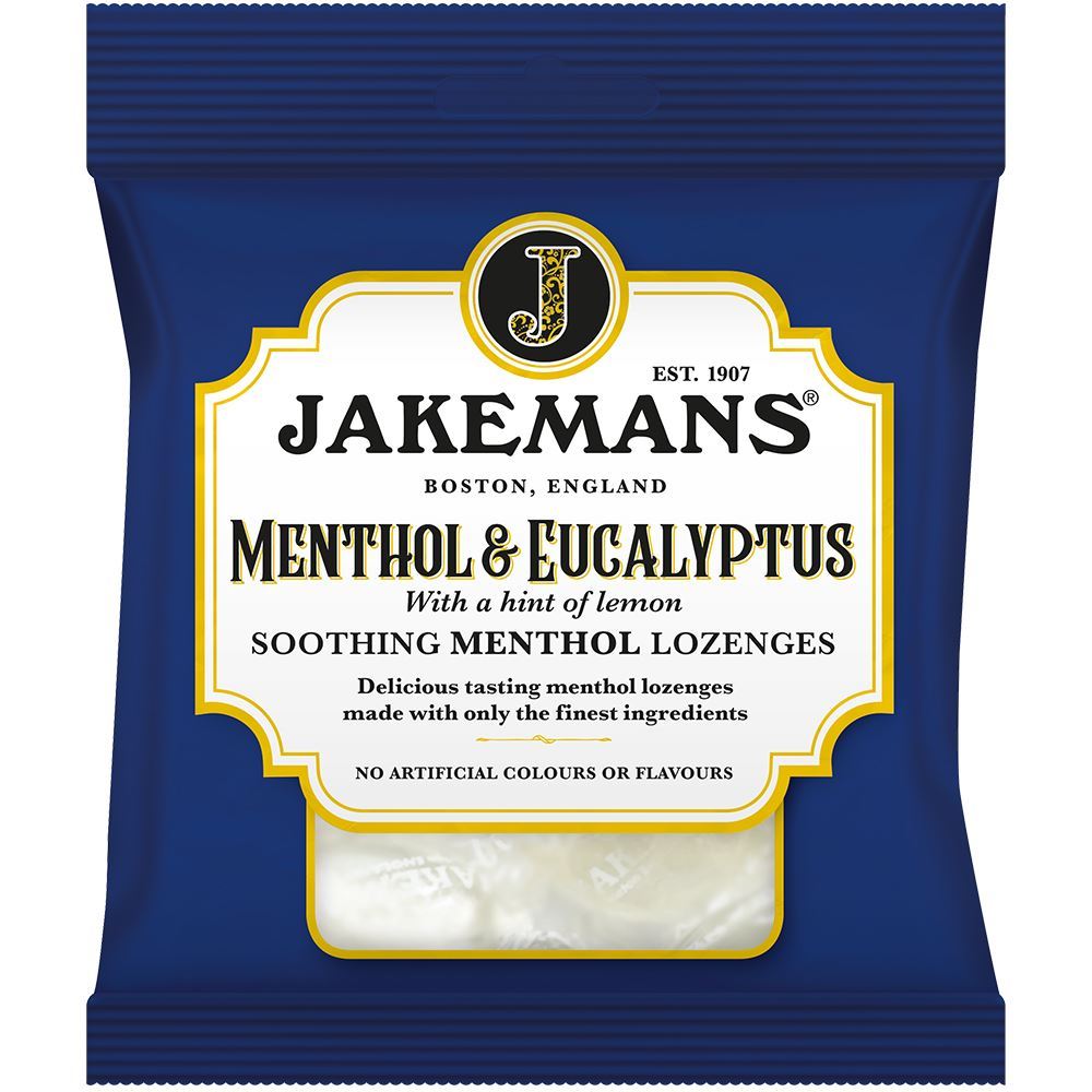 Jakemans Menthol & Eucalyptus Bag 73g 12 Pack - 6 Pack