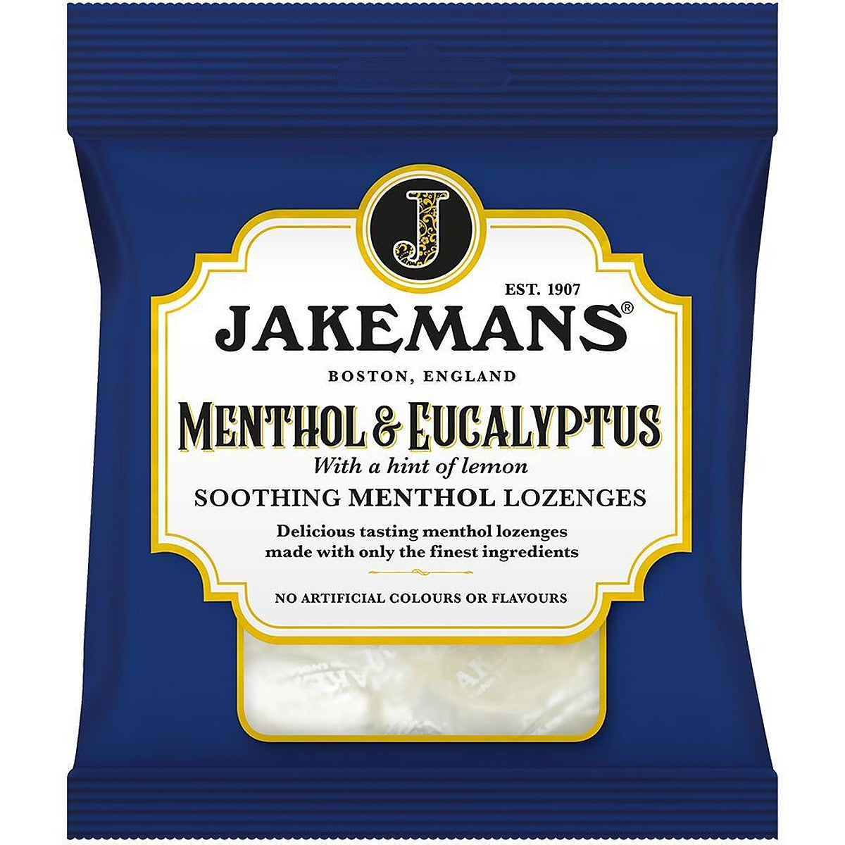Jakemans Menthol & Eucalyptus Bag 73g 12 Pack - 6 Pack