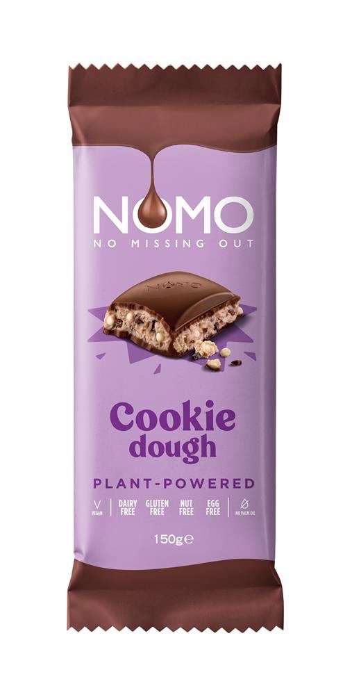 Nomo Free From Cookie Dough Chocolate Bar 120g - 12 Pack