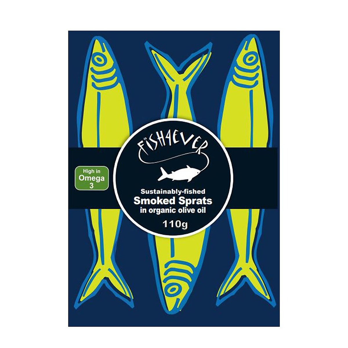 Fish4Ever Smoked Sprats in Organic Extra Virgin Olive Oil 110g