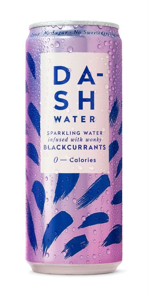 Dash Water Sparkling infused with Blackcurrant 330ml - 6 Pack