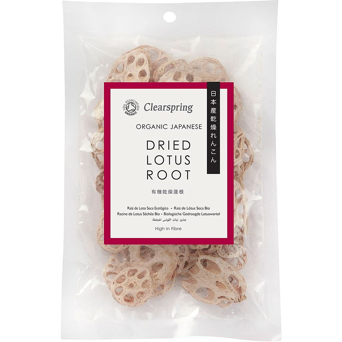 Clearspring Organic Japanese Dried Lotus Root Slices 30g