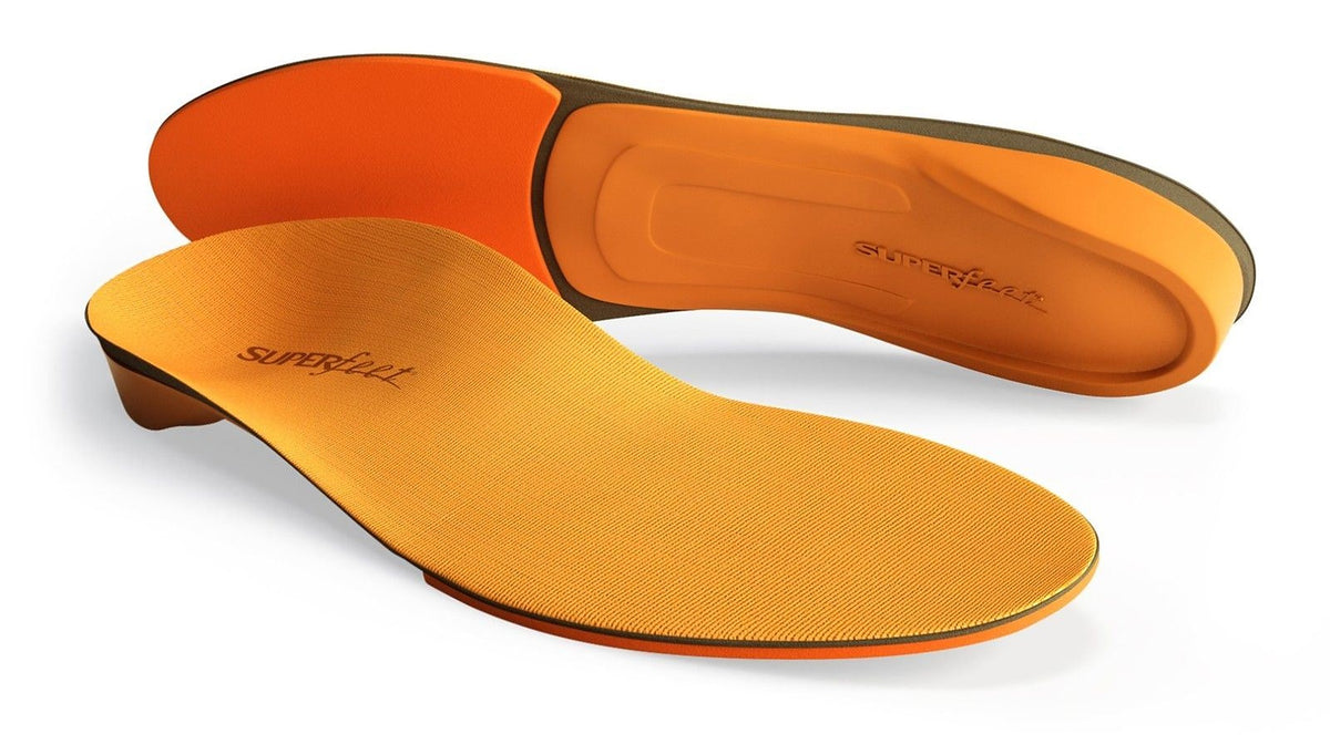 Superfeet Premium Insole Orange Mens Advanced Comfort Running Walking Standing
