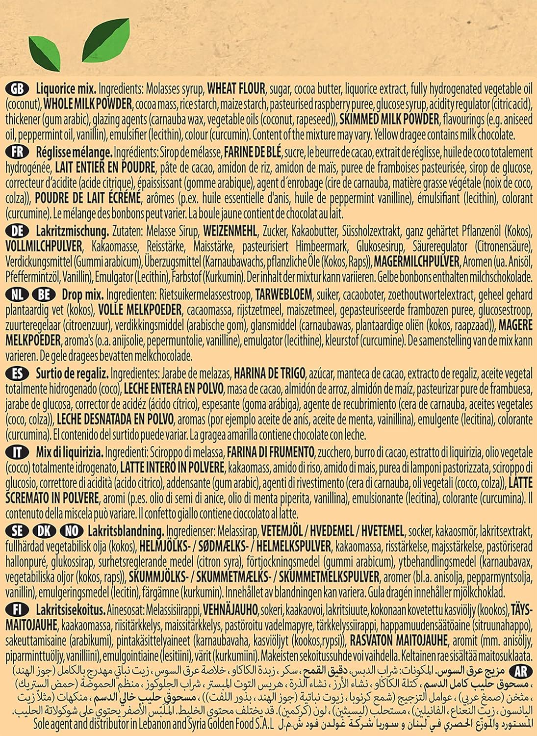 Panda Natural Liqourice Mix 170g