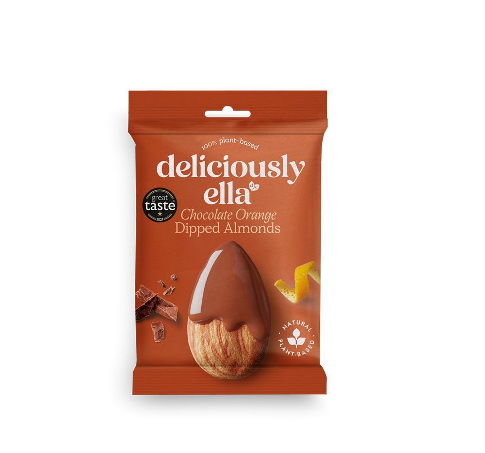 Deliciously Ella Chocolate Orange Dipped Almonds 27g - 12 Pack