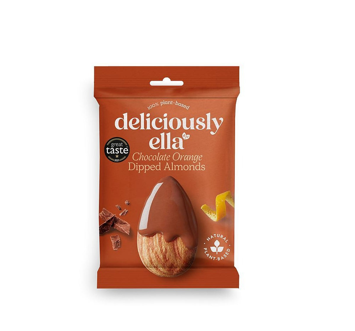 Deliciously Ella Chocolate Orange Dipped Almonds 27g - 12 Pack