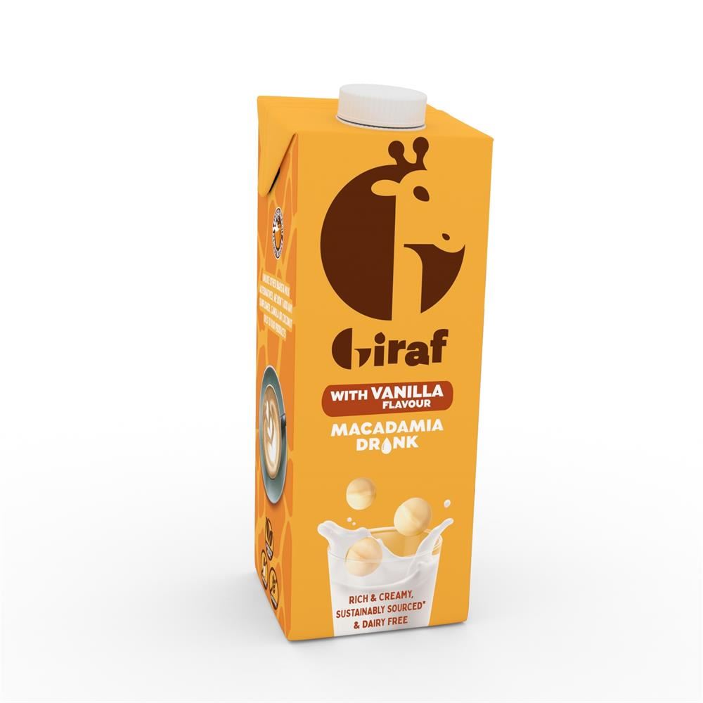 Giraf Macadamia Macadamia with Vanilla Drink 1 Litre - 3 Pack