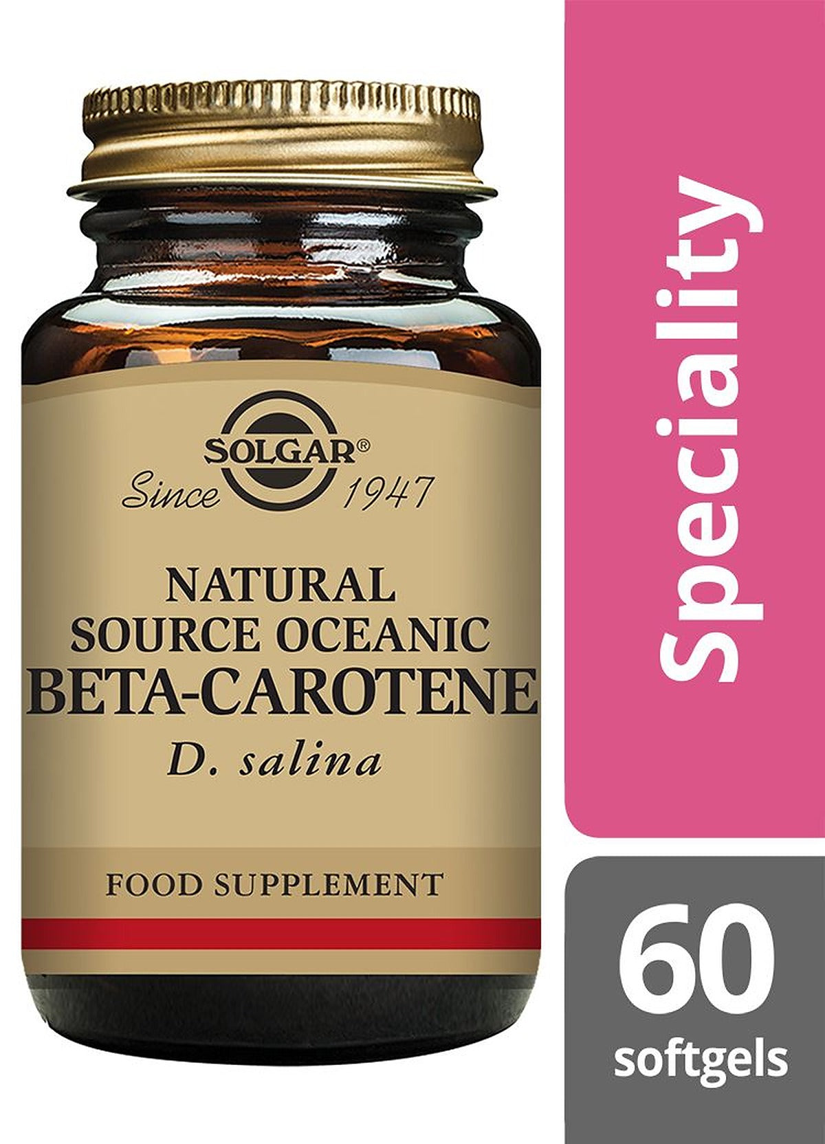 Solgar Natural Source Oceanic Beta Carotene - 60 Softgels - image 2