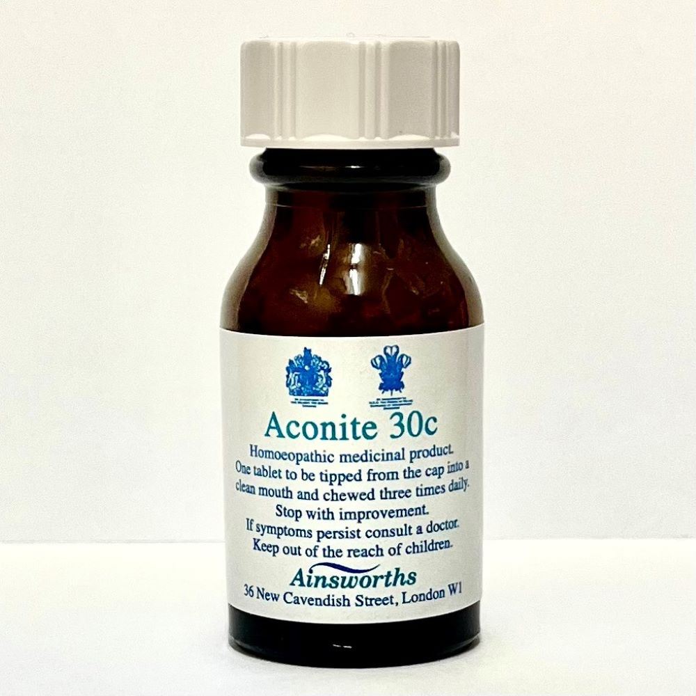 Ainsworths Aconite 30c Single Counter Remedy 120 Tablets