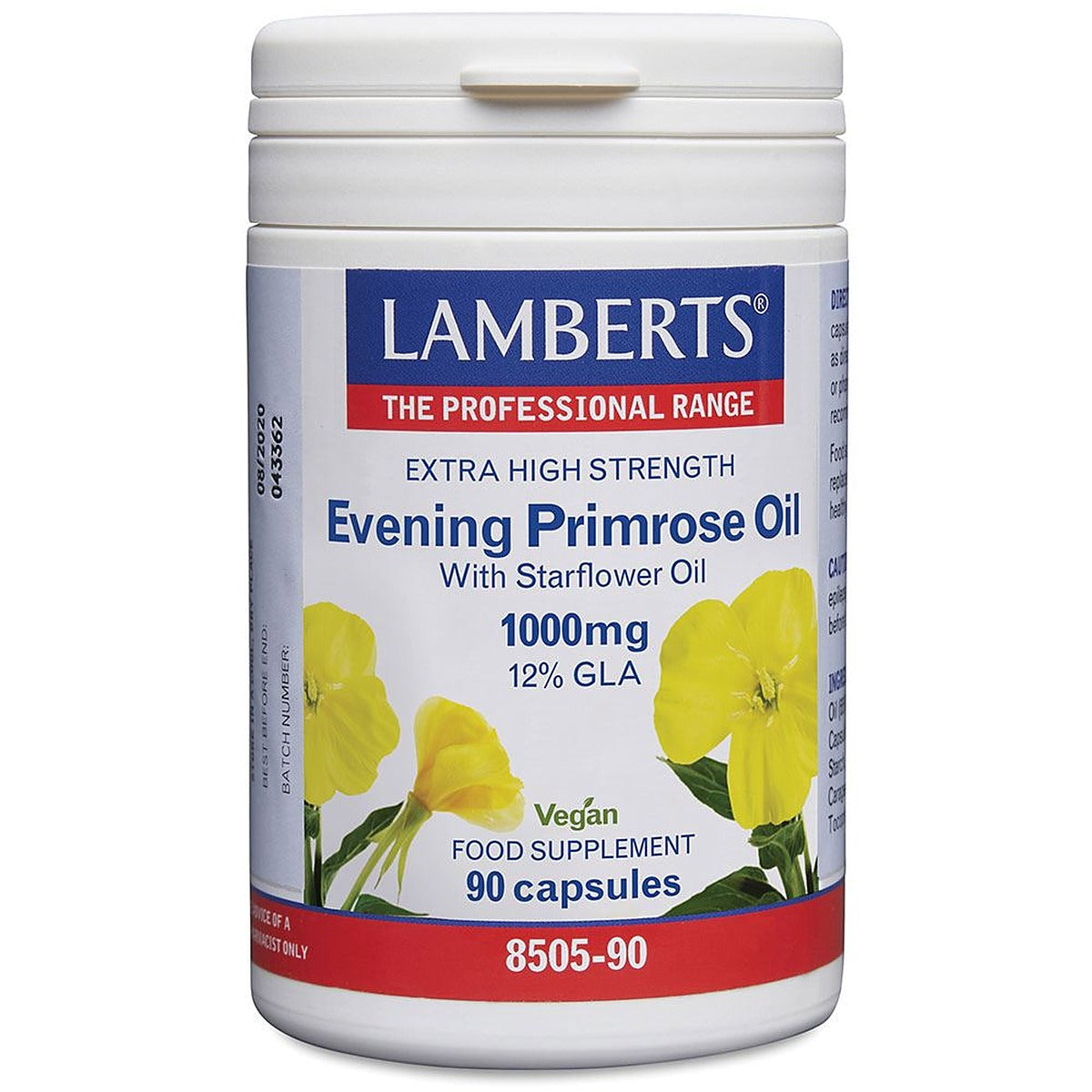 Lamberts Evening Primrose Oil + Starflower Oil 1000mg 90 capsules