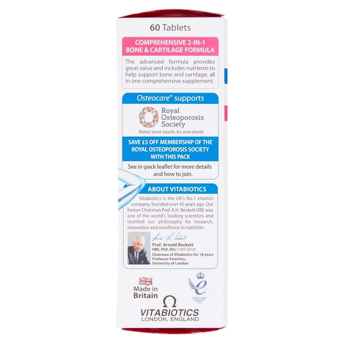 Vitabiotics Osteocare Plus Glucosamine & Chondroitin - 60 Tablets - image 4
