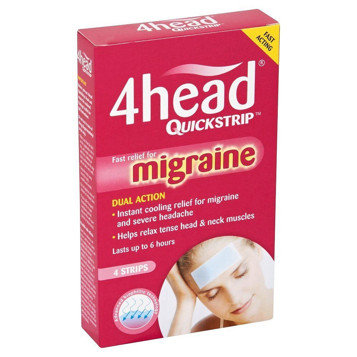 4head Quickstrip Cooling Strips Headache & Migraine Relief - 4 Strips - image 5