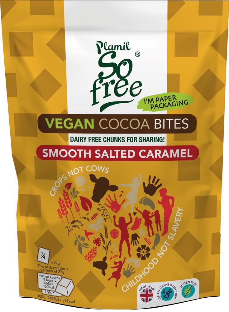 Plamil Vegan Salted Caramel Cocoa Bites 108g