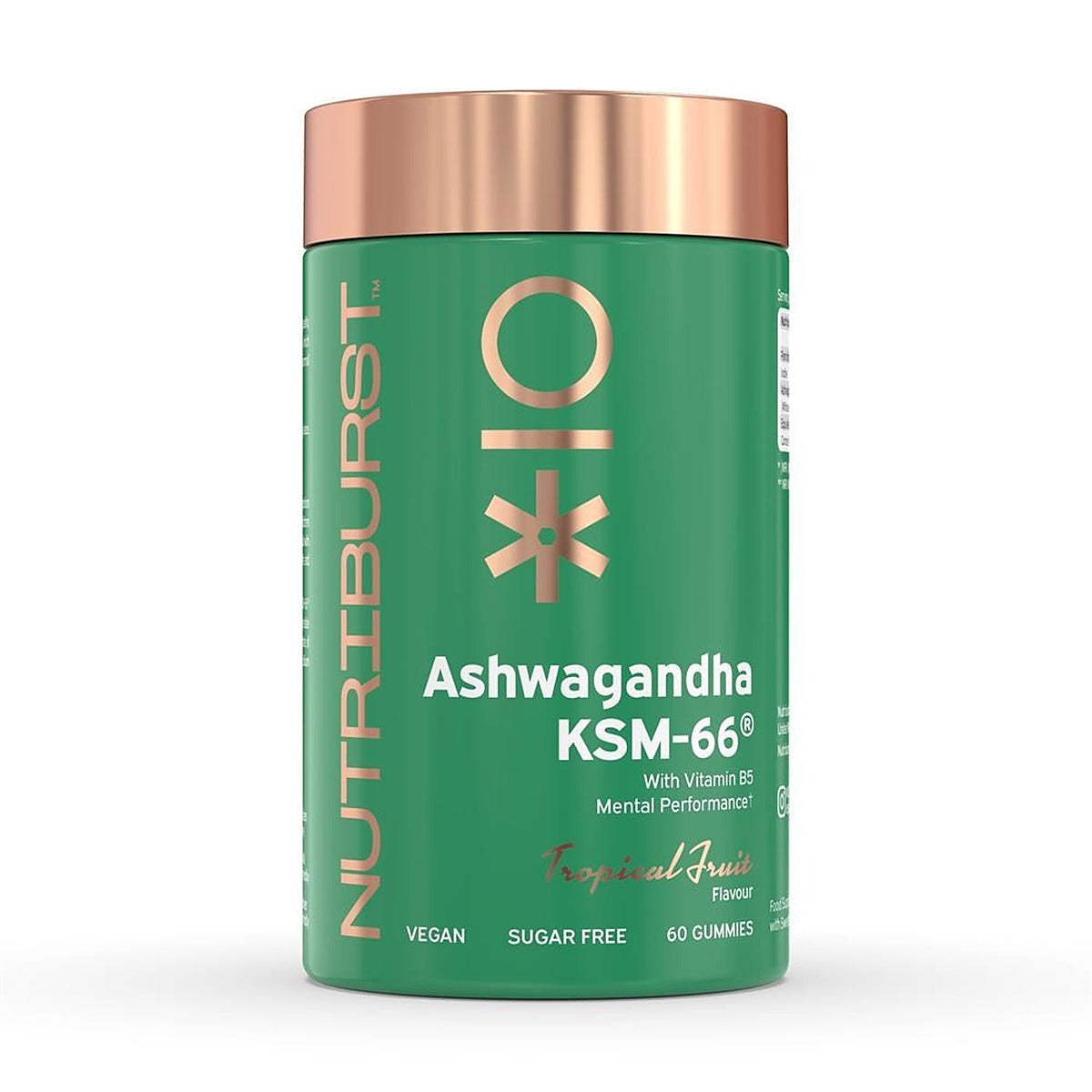 Nutriburst Sugar-Free Vegan Ashwagandha KSM-66 60 Gummies