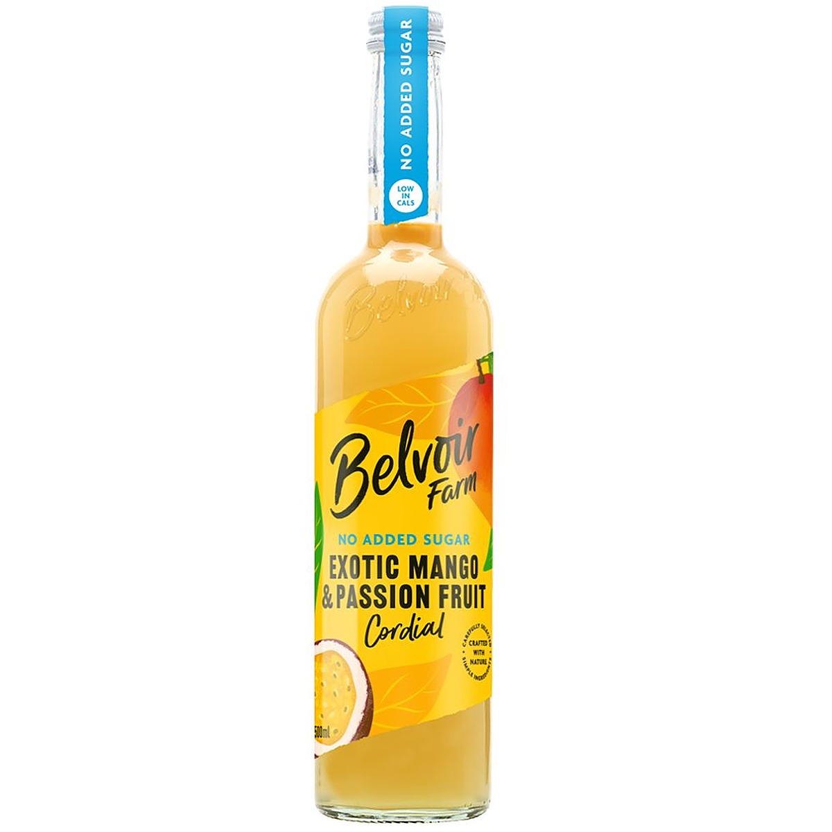 Belvoir No Added Sugar Mango & Passion Fruit Cordial 500ml