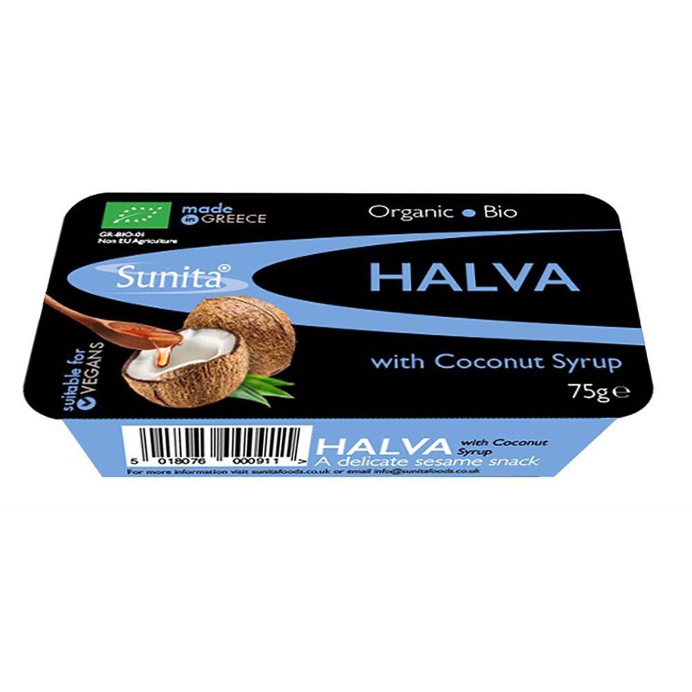 Sunita Organic Halva with Coconut Syrup 75g - 12 Pack