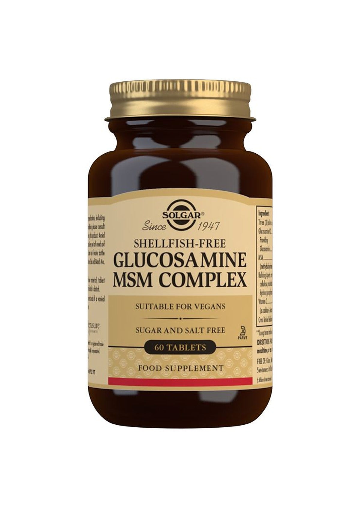 Solgar Glucosamine MSM Complex - 60 Tablets
