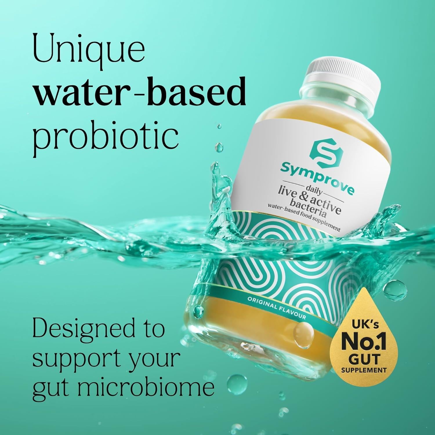 Symprove Original Probiotic Drink with Live Bacteria 500ml - Pack of 4