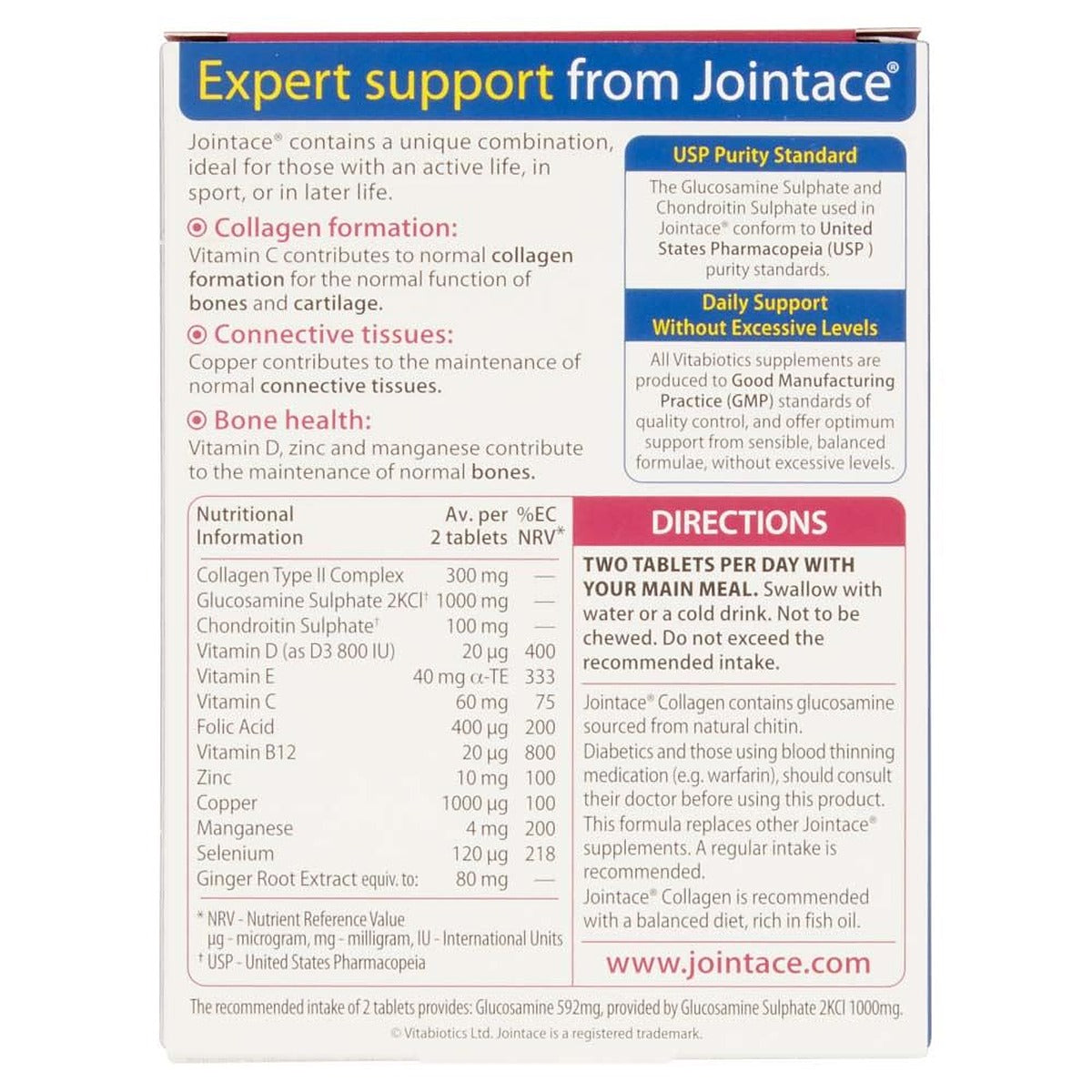 Vitabiotics Jointace Collagen - 30 Tablets - image 4