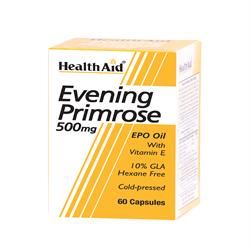 HealthAid Evening Primrose Oil 500mg + Vitamin E 60 Capsules