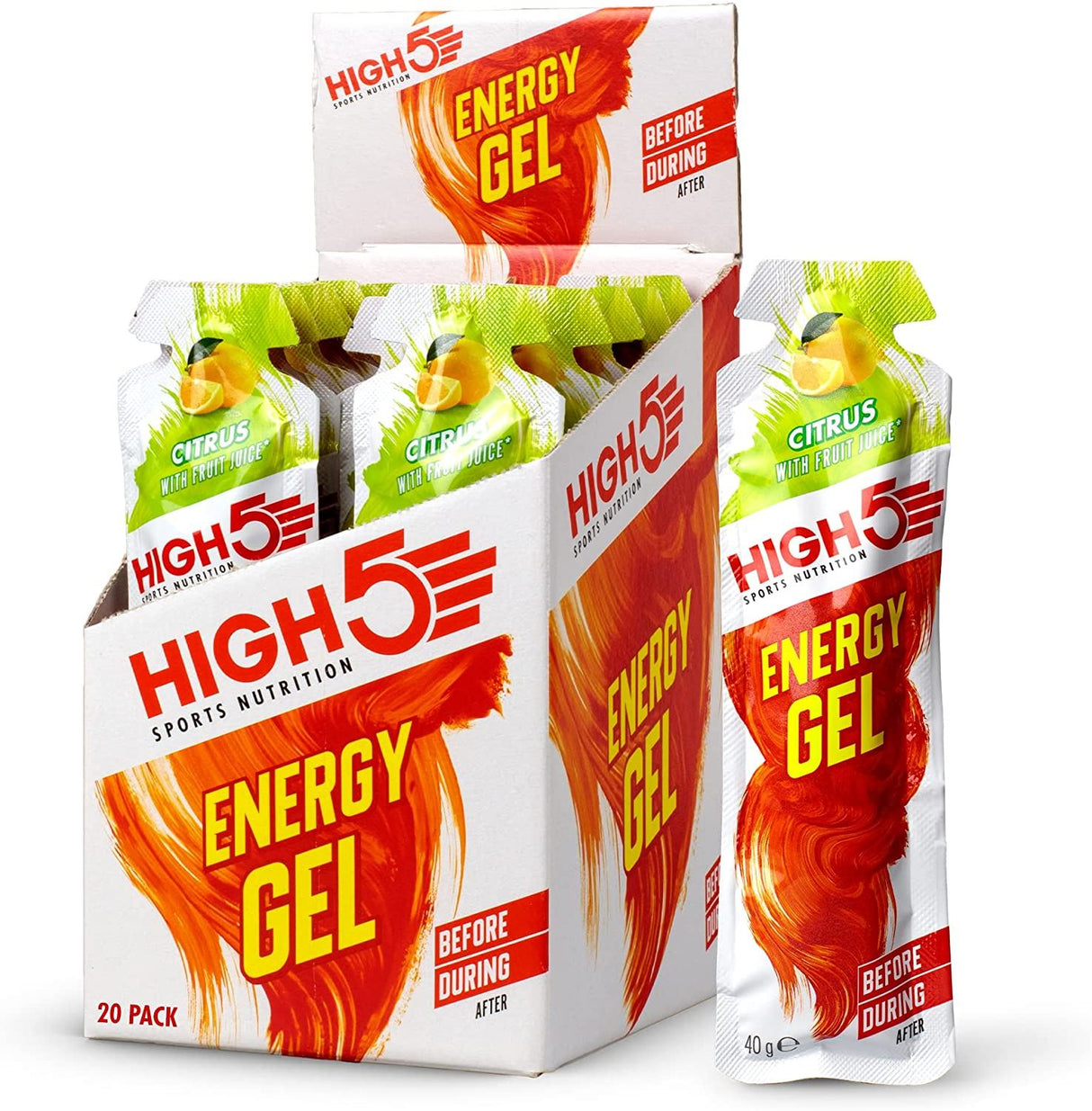 High 5 Energy Gel All Flavours - Pack of 20