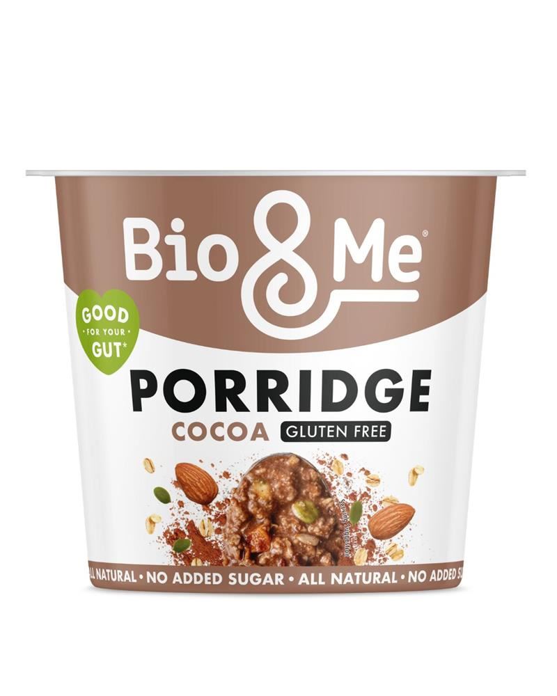 Bio&Me Cocoa Gluten Free Protein Porridge Pot 58g - 8 Pack