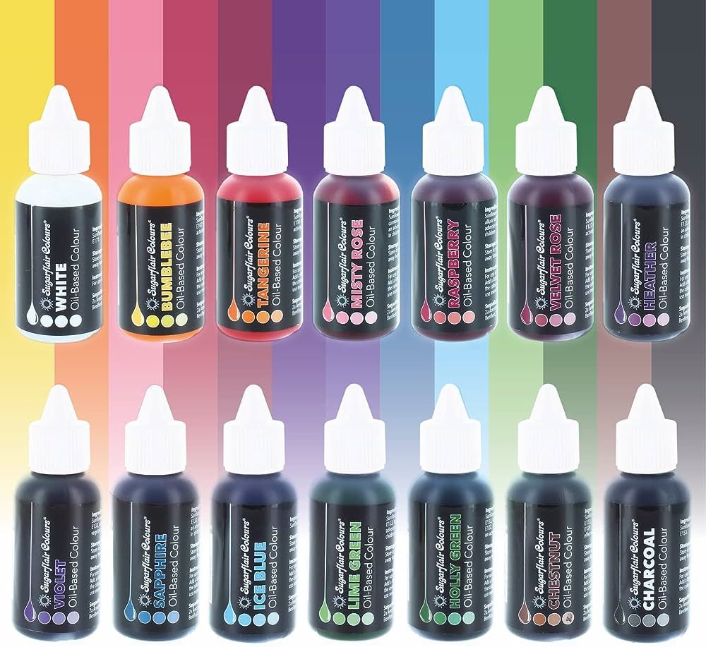 Sugarflair Edible Oil based Food Colouring 30ml - All Shades