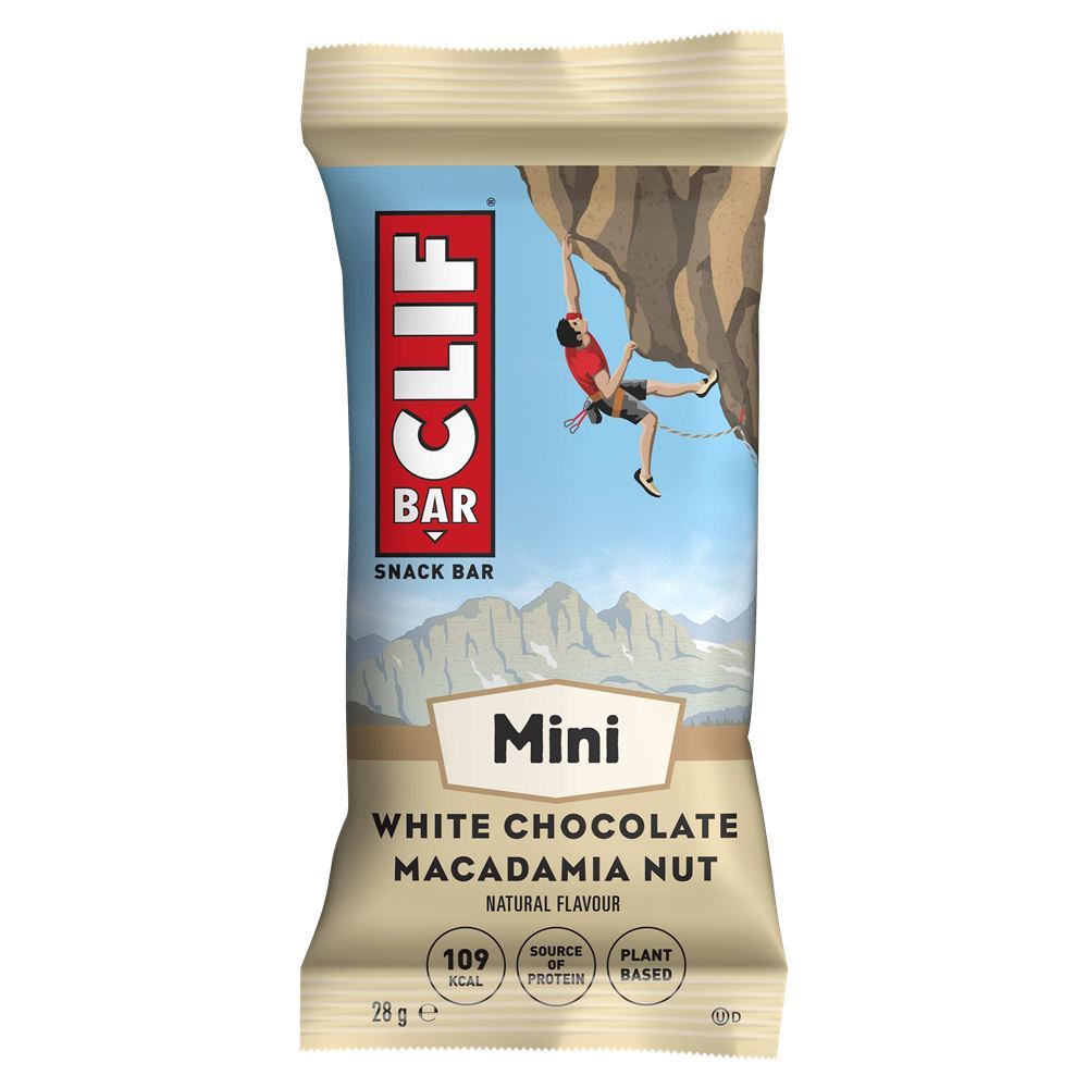 Clif Bar The Ultimate Snack Bar - Mini White Choc Macademia NutBar 28g - 10 Pack