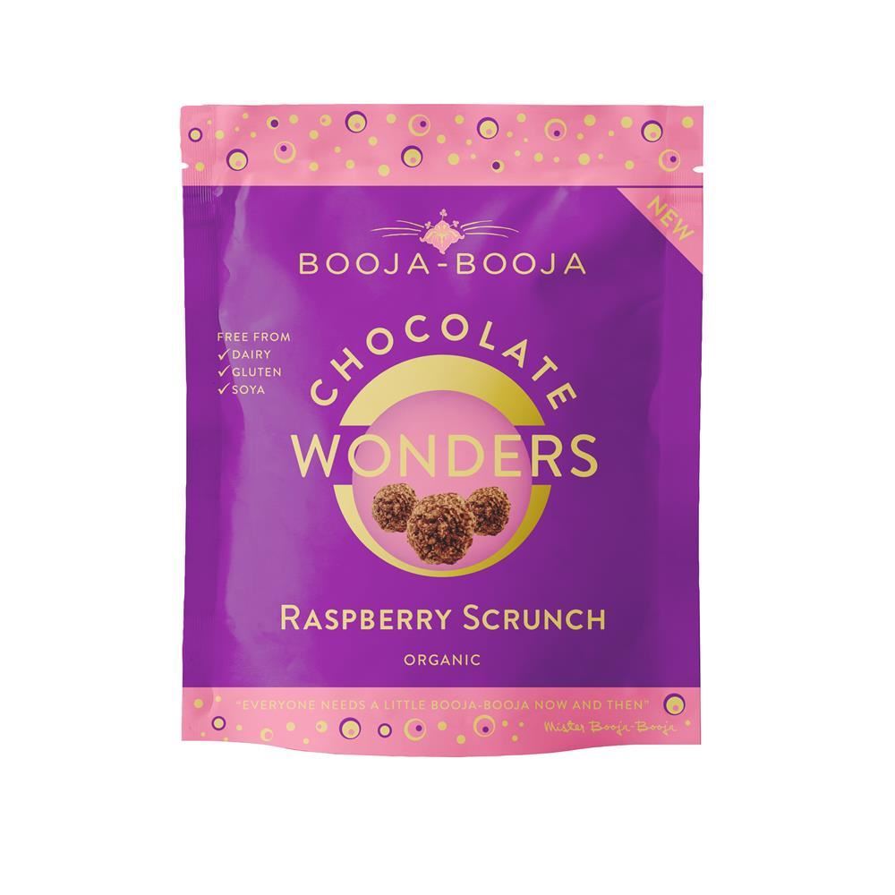 Booja-Booja Raspberry Scrunch - Chocolate Wonders 65g - 8 Pack