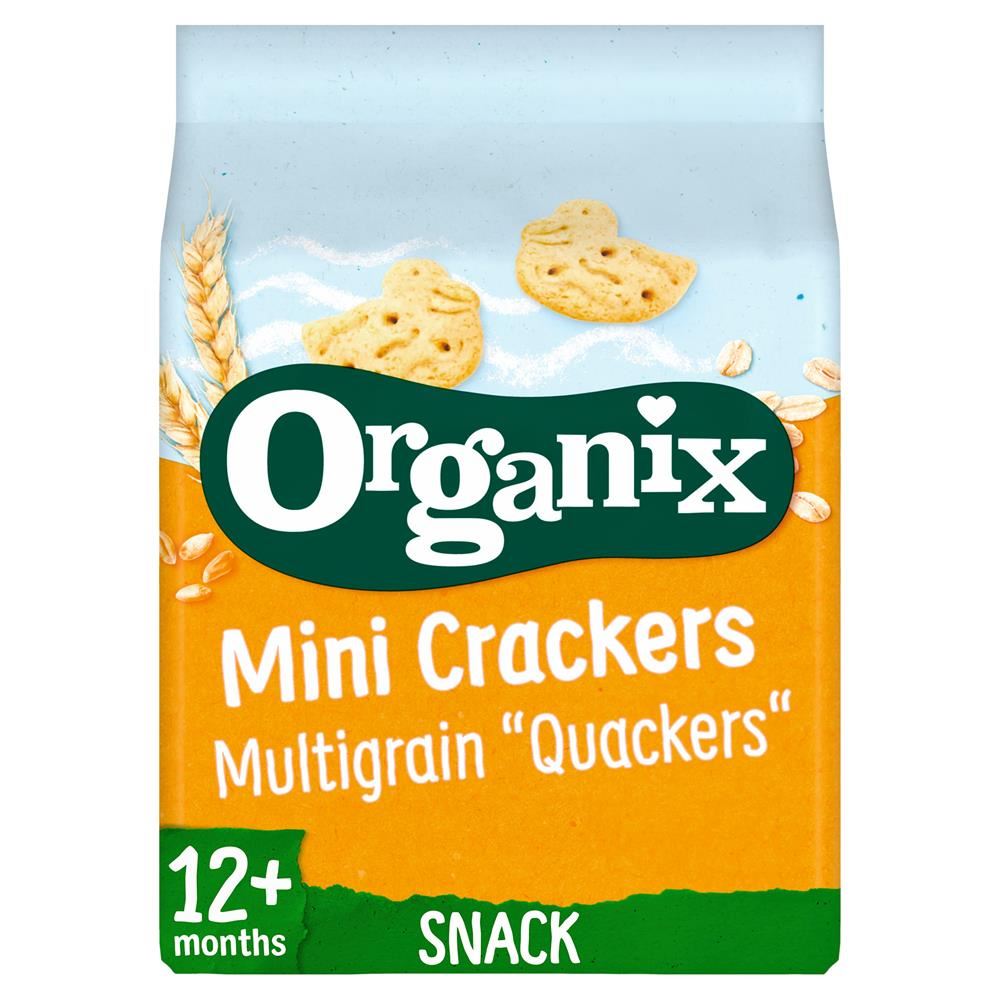Organix Multigrain Quackers Toddler Snacks 80g