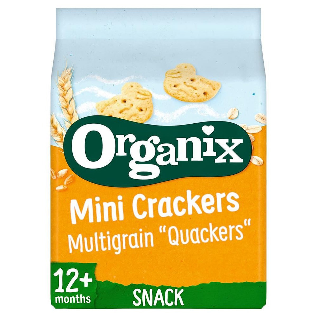 Organix Multigrain Quackers Toddler Snacks 80g