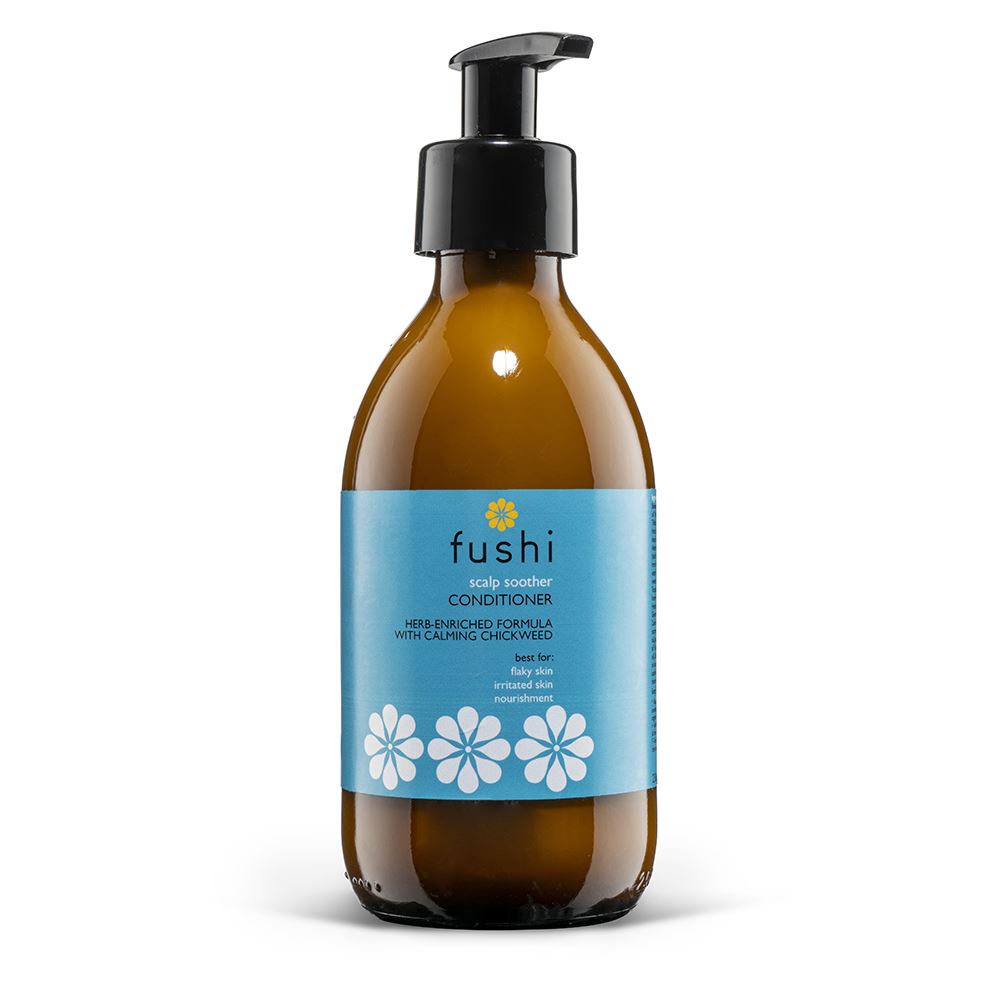 Fushi Wellbeing Scalp Soother Herbal Conditioner 230ml Glass Bottle
