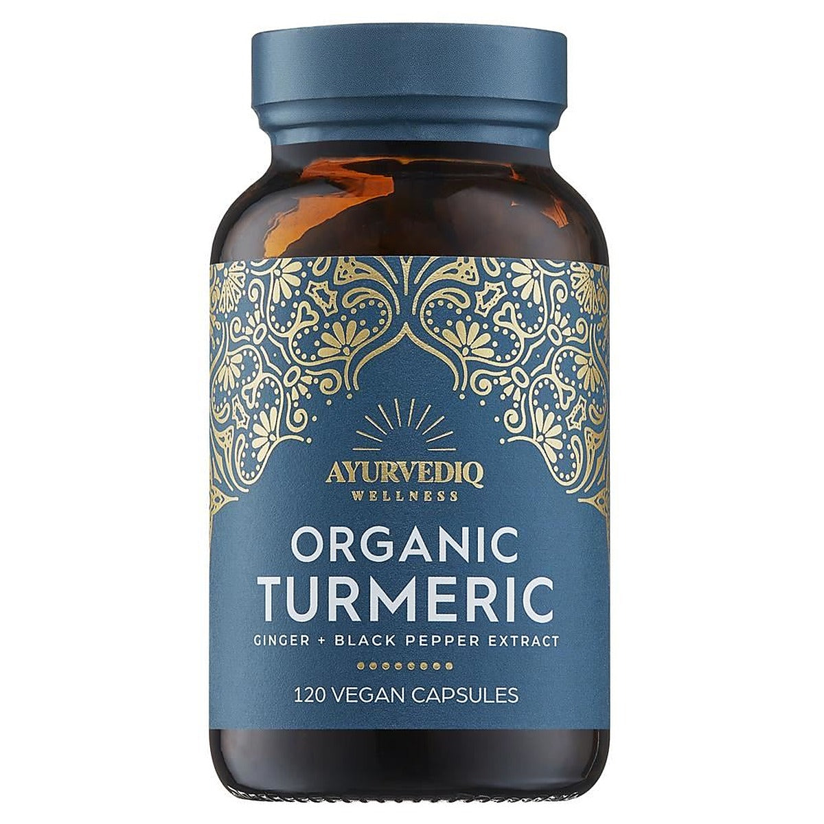 Ayurvediq Wellness Organic Turmeric Ginger & Black Pepper Extract Caps - 120's