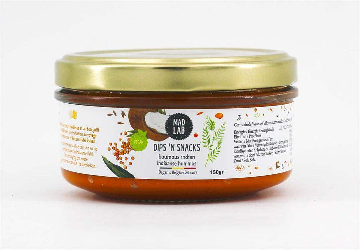 MAD LAB Indian Style Hummus Dip 150g - 6 Pack