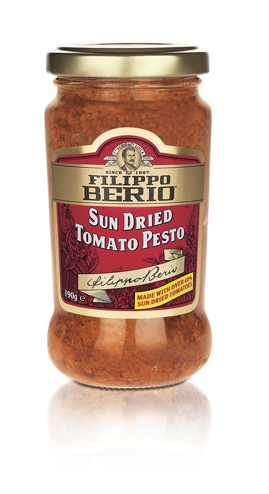 Filippo Berio Sundried Tomato Pesto Sauce 190g - 6 Pack
