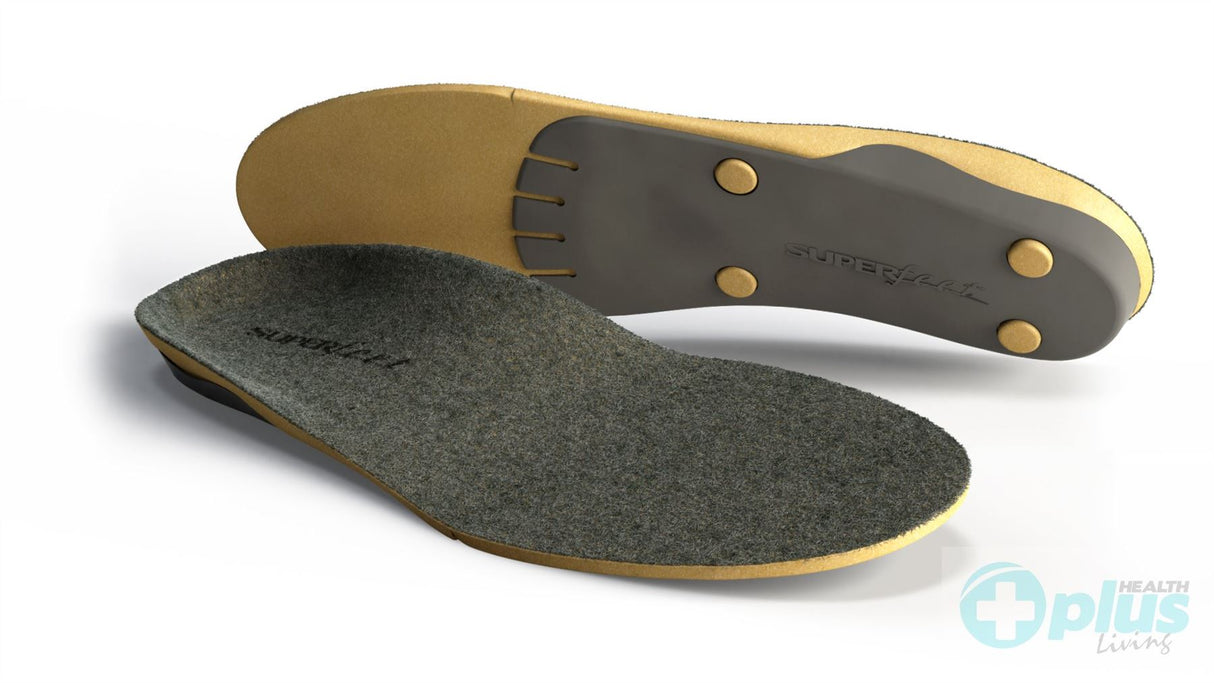 Superfeet Merino Grey Insoles - Four-Season Comfort & Support