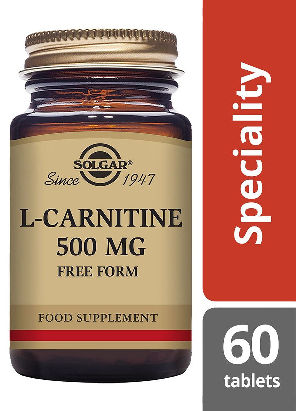 Solgar L-Carnitine 500 mg - 60 Tablets - image 2