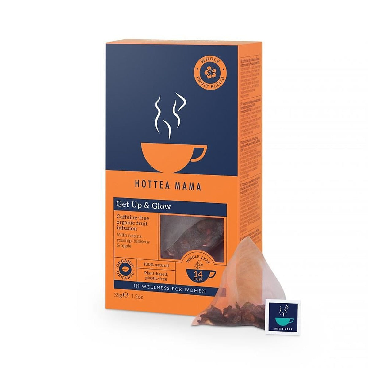 HotTea Mama Naturally uplifting organic whole fruit tea 14 bags