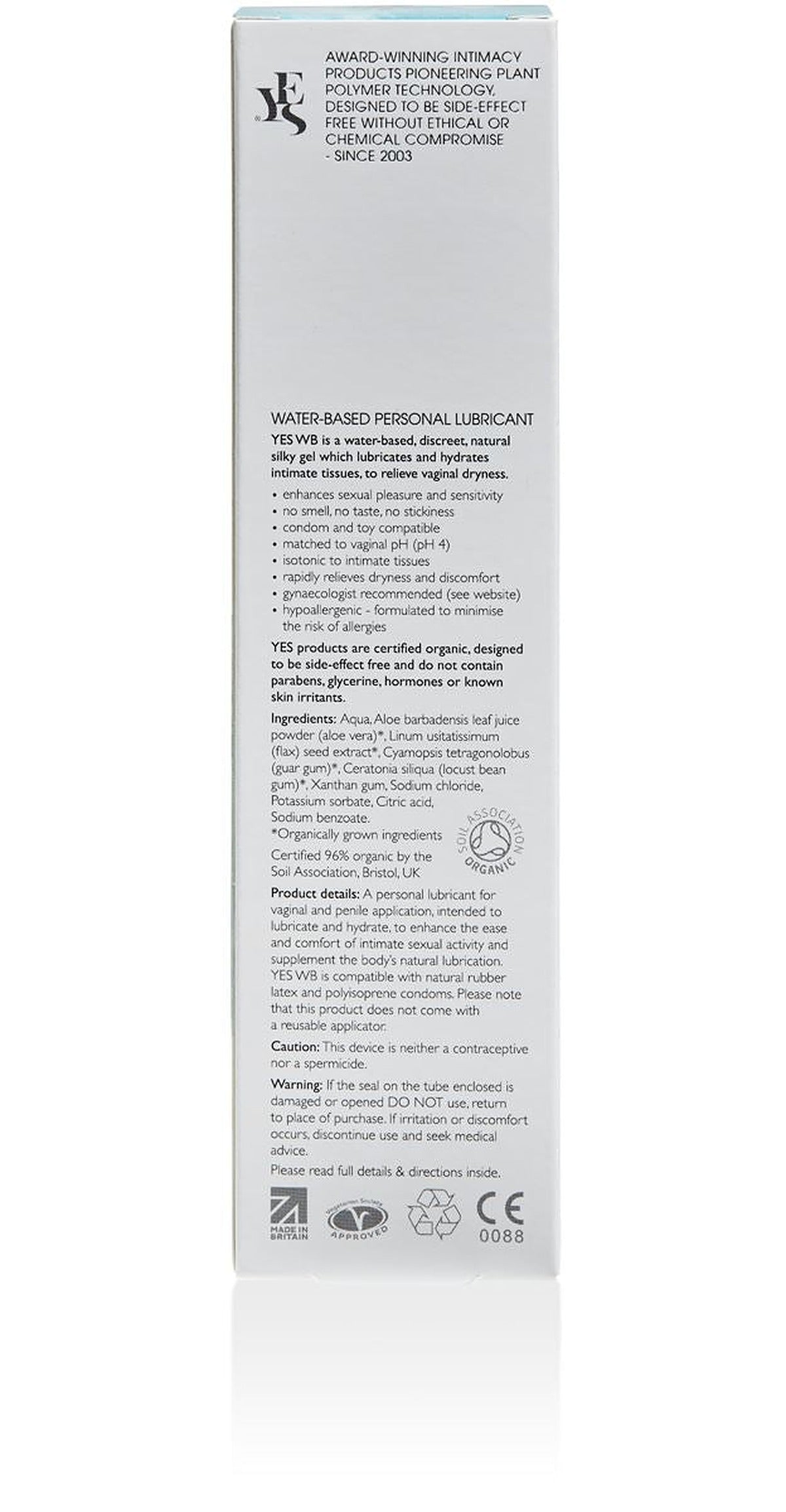 YES WB Organic Water Based Personal Lubricant - image 18