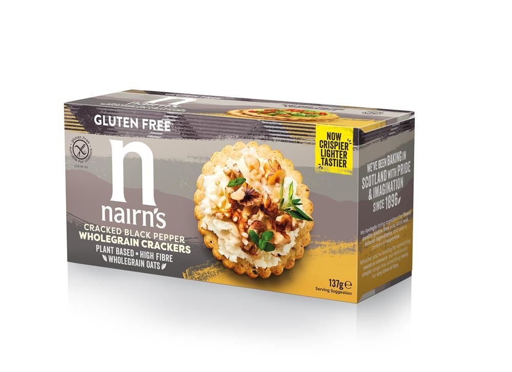 Nairns Nairn's Gluten Free Cracked Black Pepper Wholegrain Cracker 137g