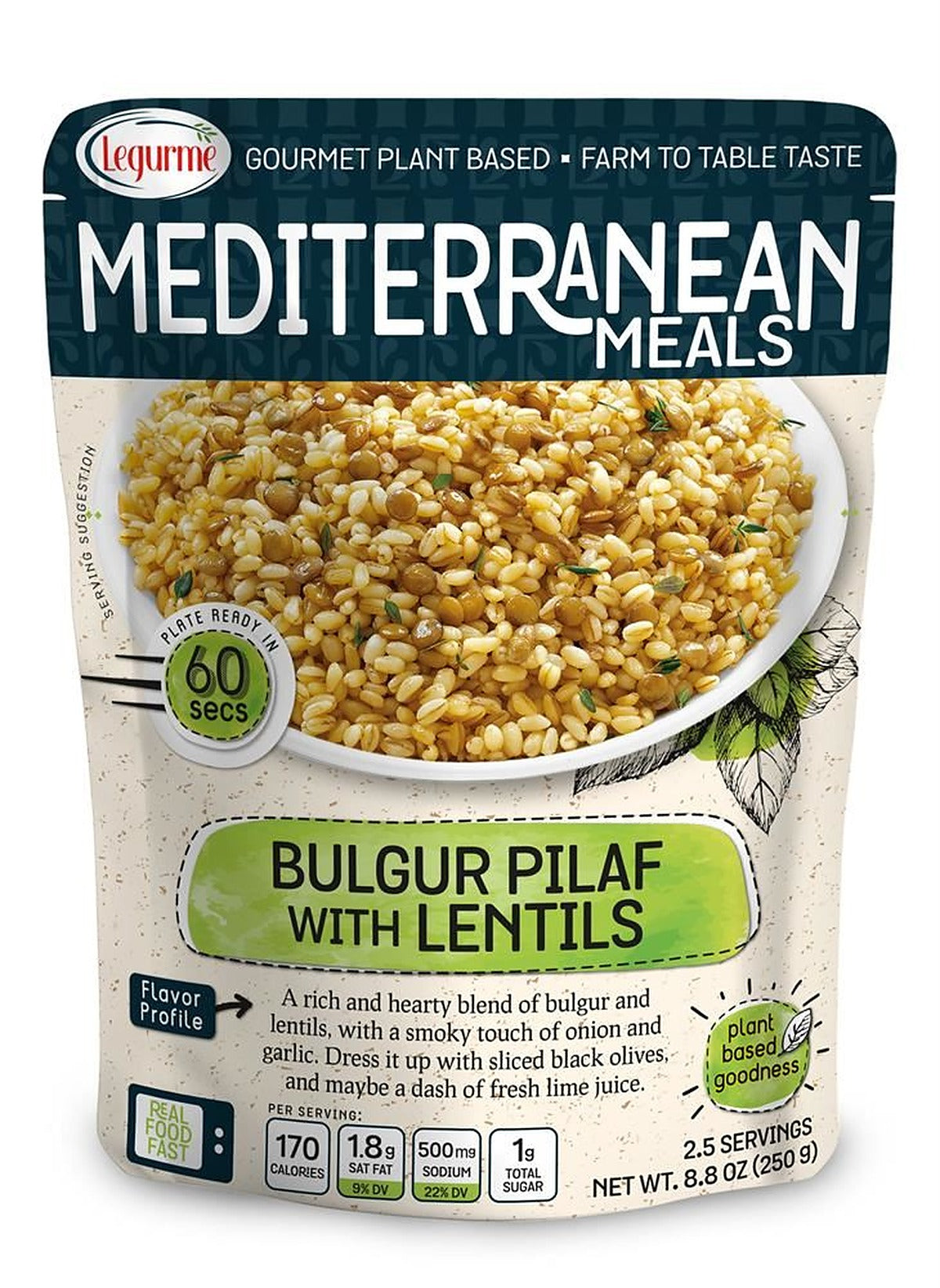 Legurme Bulgur With Green Lentils 250g - 12 Pack