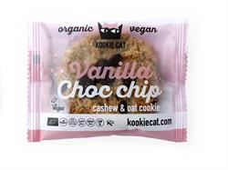 Kookie Cat Vanilla & Choco Chip Cookie 55g - 12 Pack
