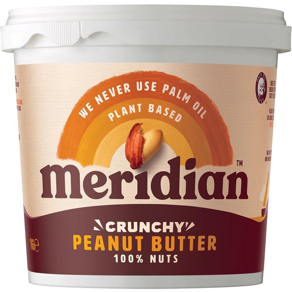 Meridian Crunchy Peanut Butter 100% 1000g