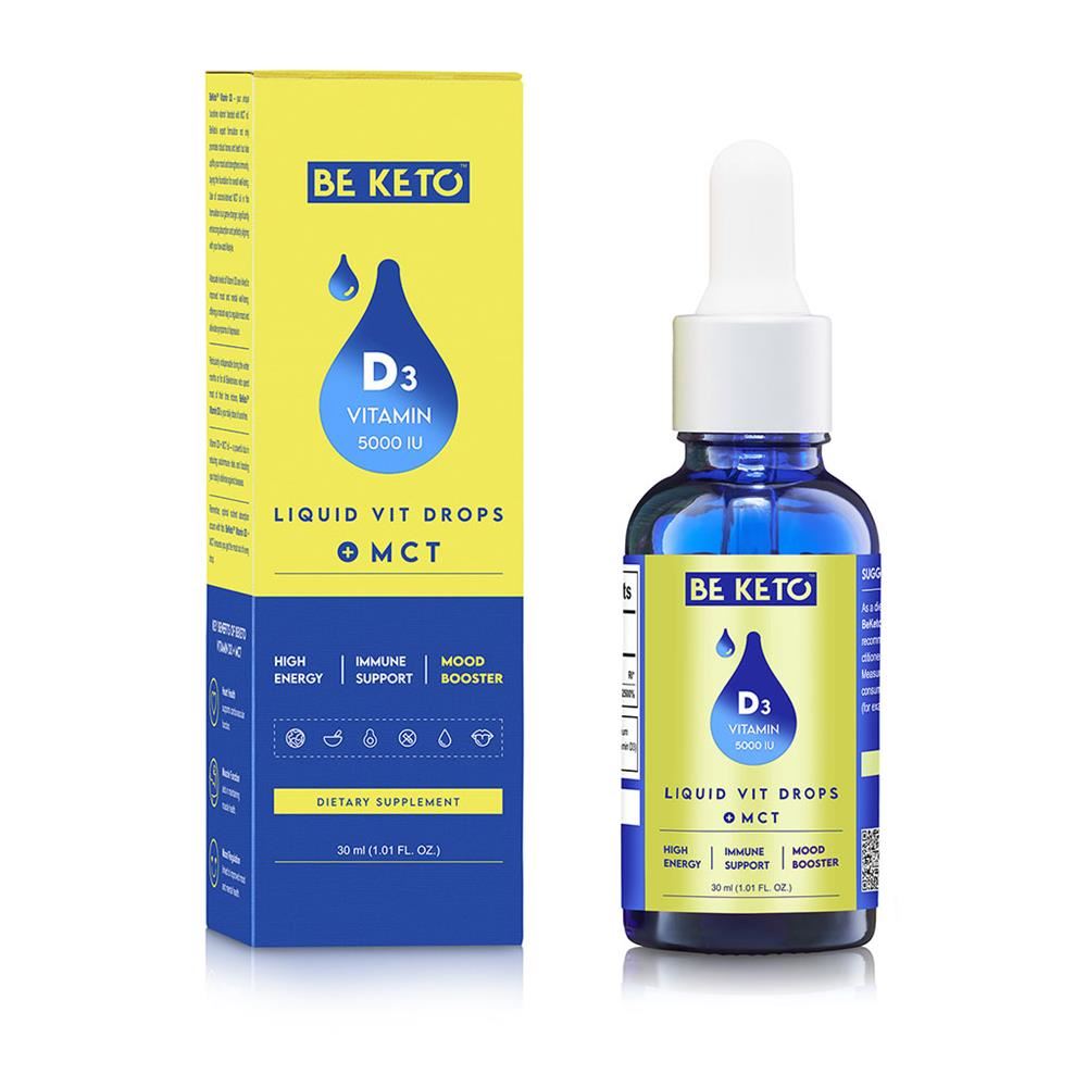BeKeto Vitamin D3 5000 IU in Drops + MCT Oil 30ml