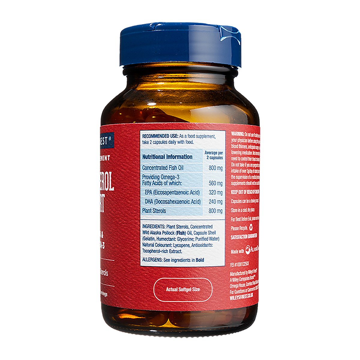 Wiley's Finest UK Cholesterol Support 90 capsules - image 4