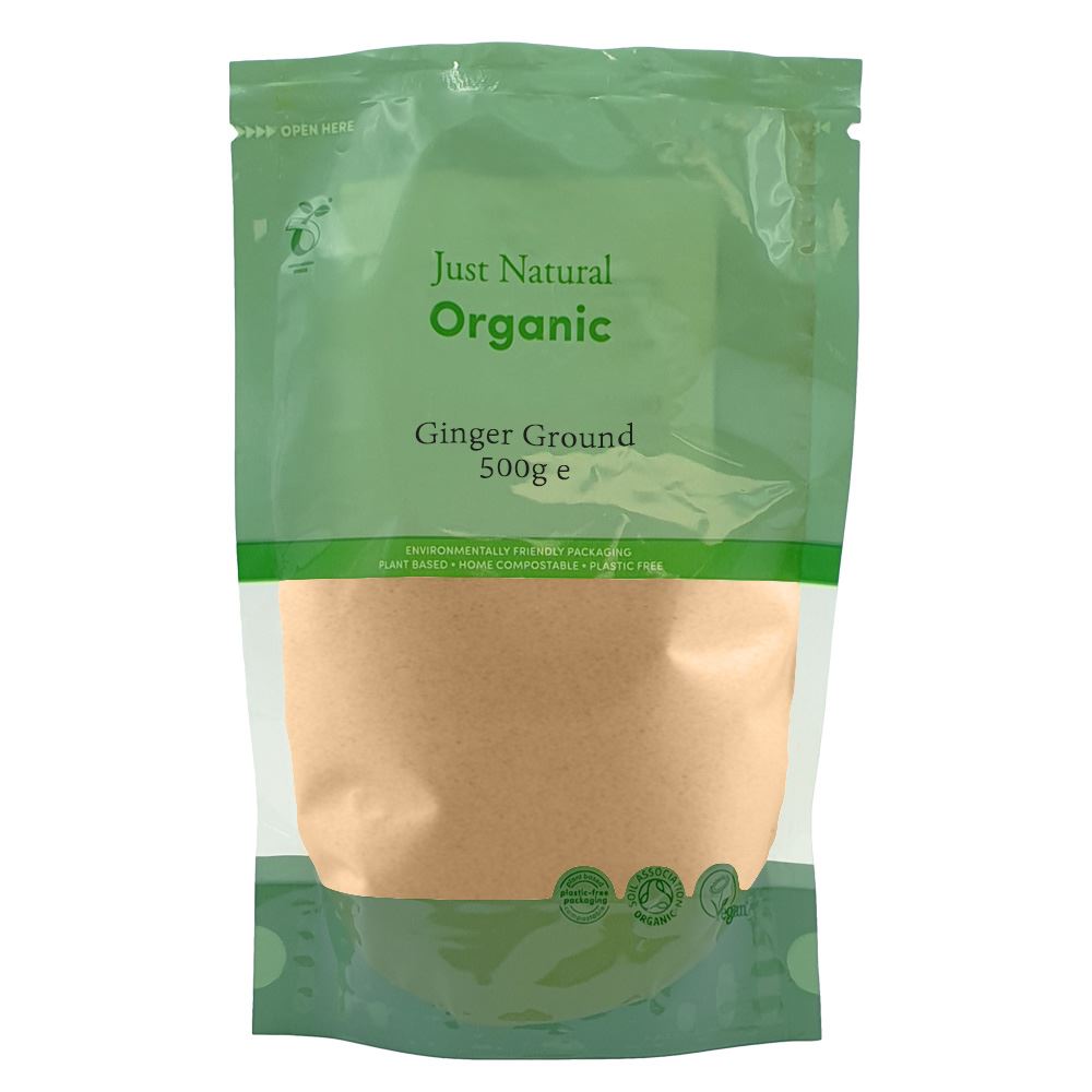 Just Natural Herbs Organic Ground Ginger 500g