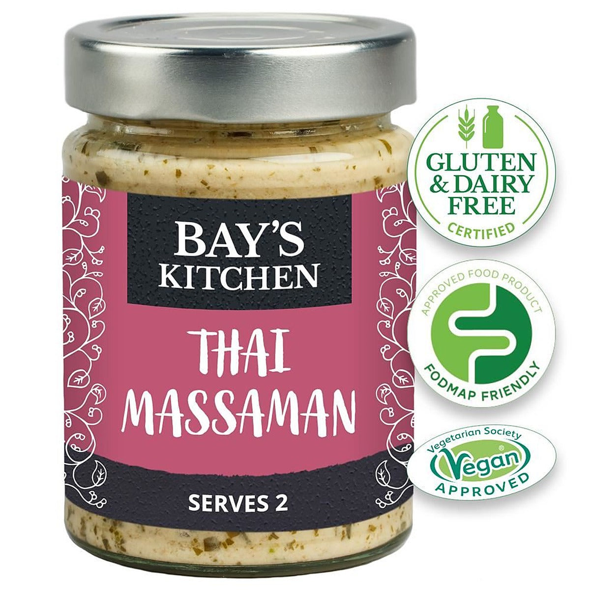 Bays Kitchen Thai Massaman Stir-in Sauce Low FODMAP Vegan 260g