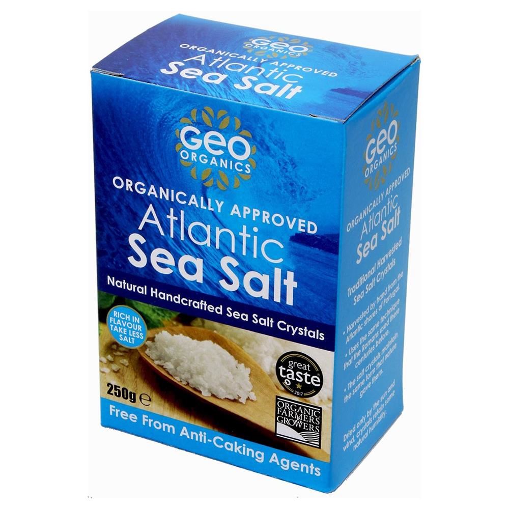 Georganics Organically Approved Atlantic Sea Salt - Crystals 250g